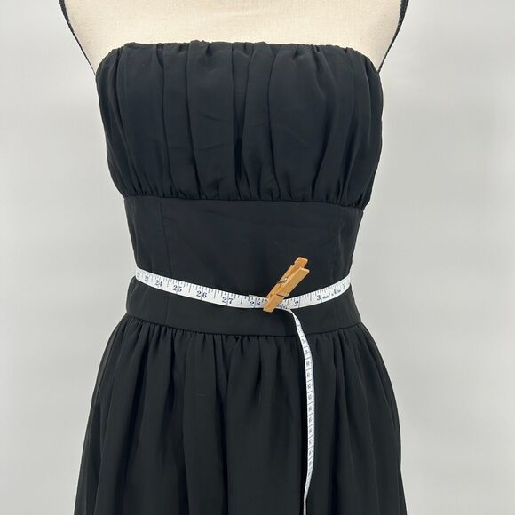 KENSIE GIRL Black Cocktail Party Formal Dress~Strapless Mini w Ruffles LBD~Sz S - Picture 10 of 14